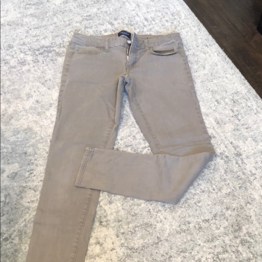AE tan jeggings
